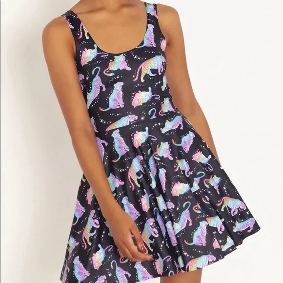 Blackmilk “Rainbow Tiger Scoop Skater Dress” Size Medium M NWT - Picture 1 of 12